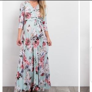 Pink Blush Maternity Dress